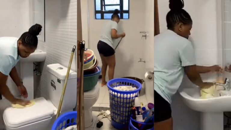 Lady shares her weekend routine in her boyfriend’s house