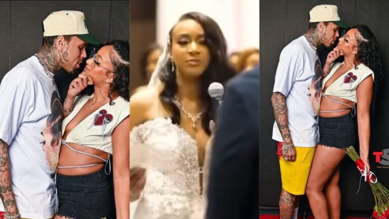 Woman who included Chris Brown in her wedding vows finally meets him