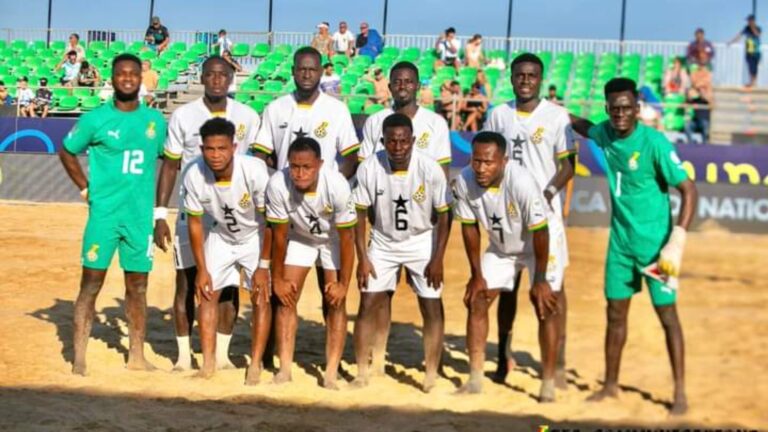 “Nothing is working” – Egypt hit 6 past Black Sharks of Ghana in AFCON beach soccer opener