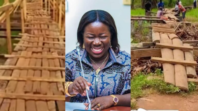 NDC MP, Elizabeth Ofosu-Adjare successfully reconstruct a broken bridge for her constituents  ahead of election