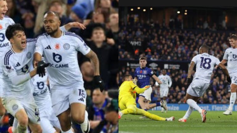 Watch the moment Jordan Ayew weave through Ipswich defenders to score late equalizer for Leicester City